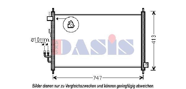 AKS DASIS Конденсатор, кондиционер 102029N